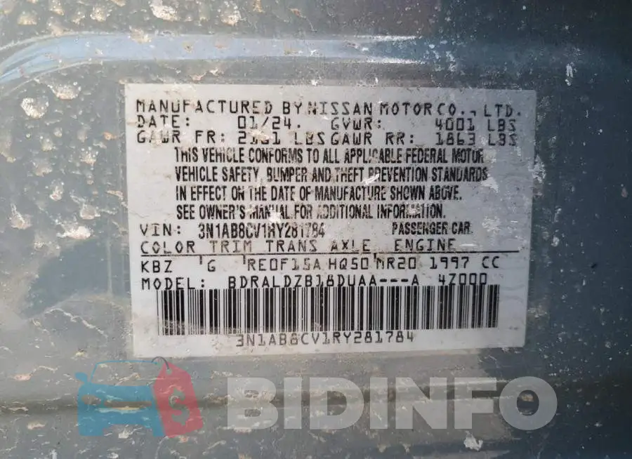 3N1AB8CV1RY281784 Photo# 12