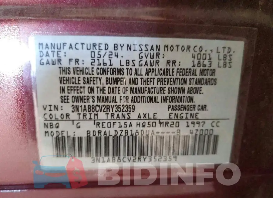 3N1AB8CV2RY352359 Photo# 12