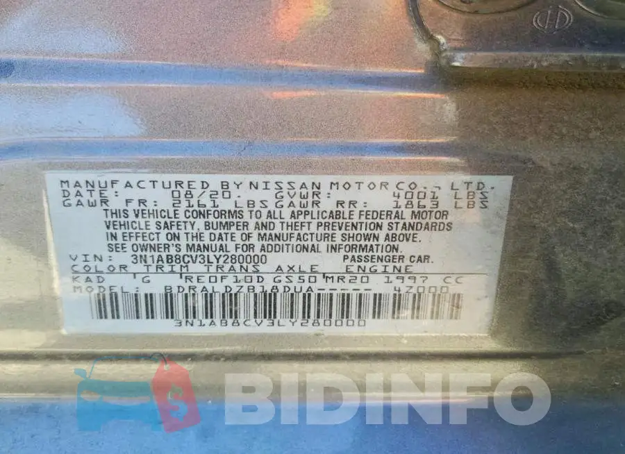 3N1AB8CV3LY280000 Photo# 12
