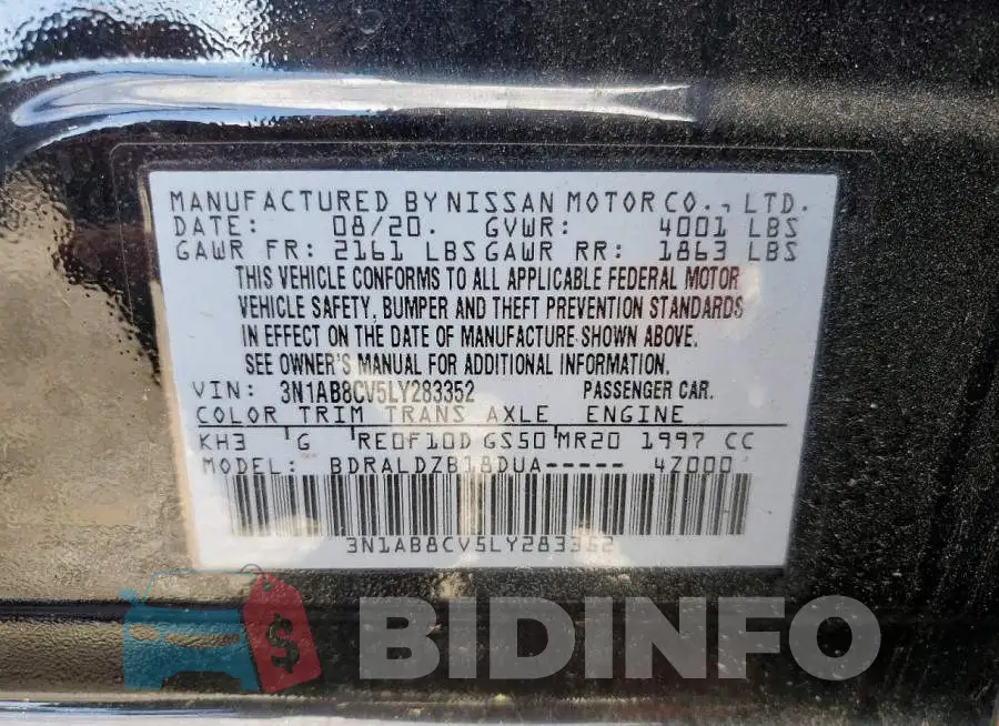 3N1AB8CV5LY283352 Photo# 12
