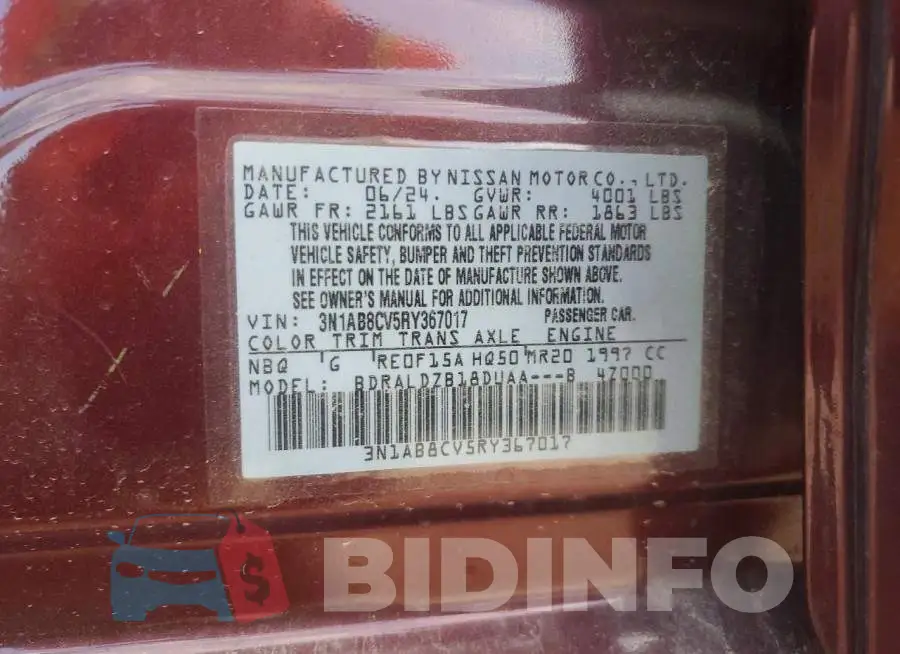 3N1AB8CV5RY367017 Photo# 13