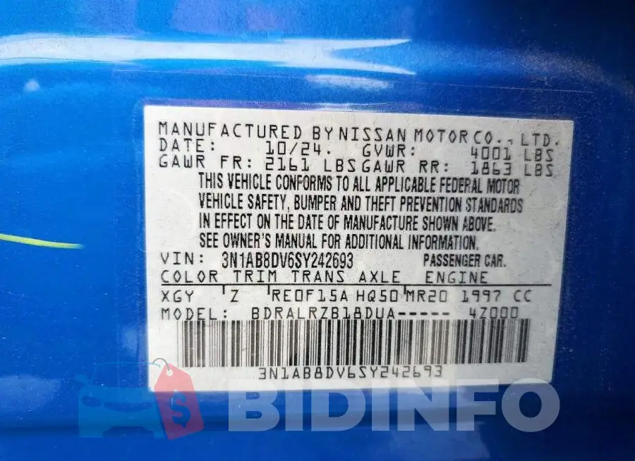 3N1AB8DV6SY242693 Photo# 12