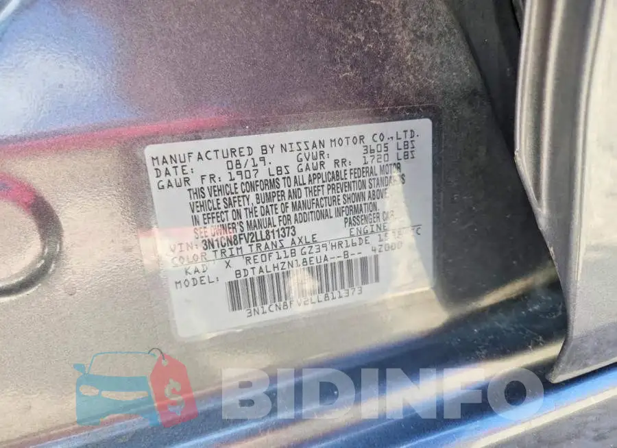 3N1CN8FV2LL811373 Photo# 12