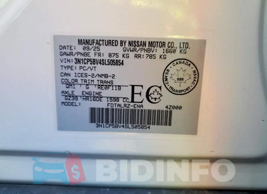 3N1CP5BV4SL505854 Photo# 14