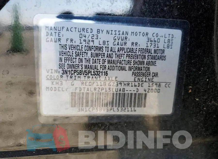 3N1CP5BV5PL532116 Photo# 12