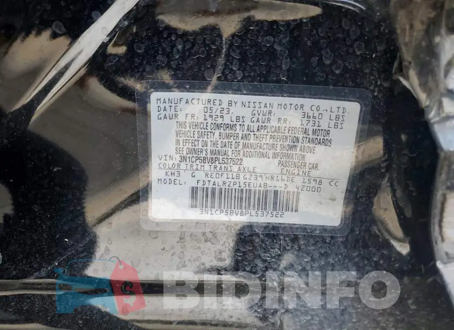 3N1CP5BV8PL537522 Photo# 12