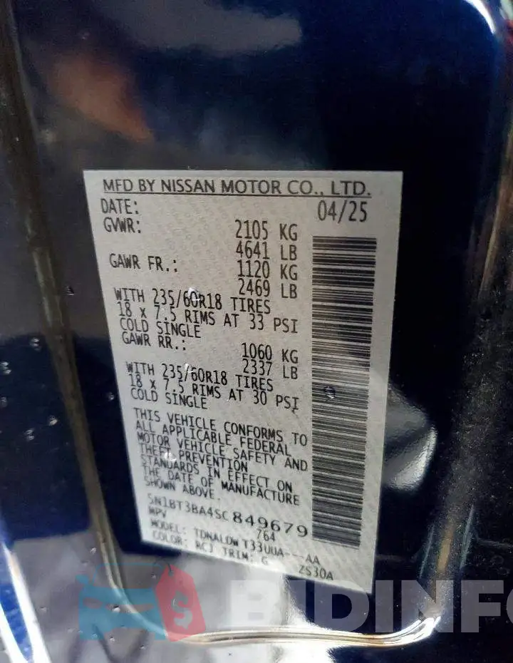 5N1BT3BA4SC849679 Photo# 13