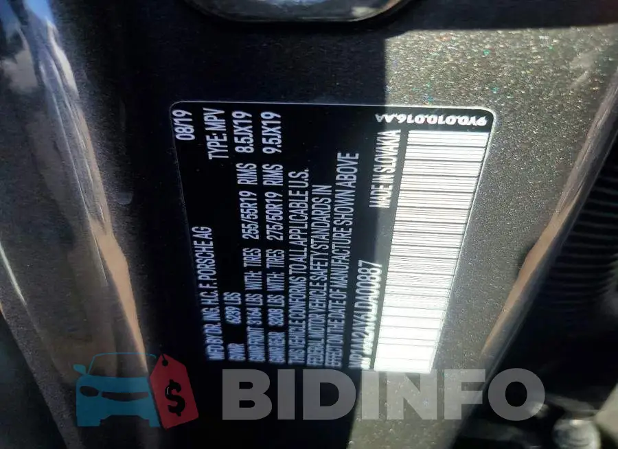 WP1AA2AY6LDA00887 Photo# 12