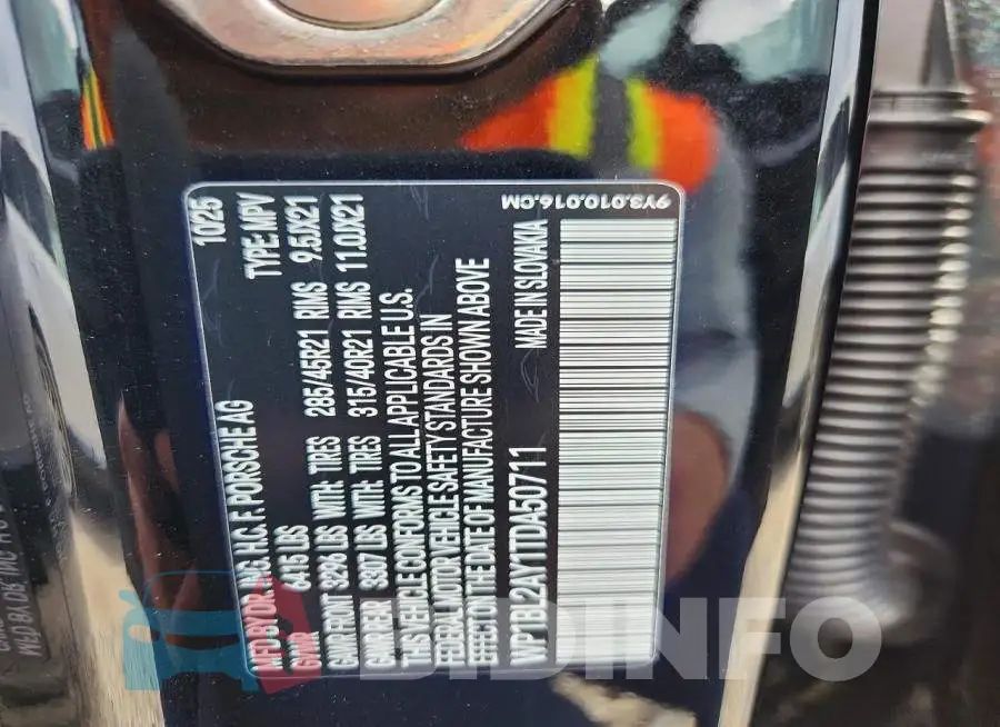 WP1BL2AY1TDA50711 Photo# 13