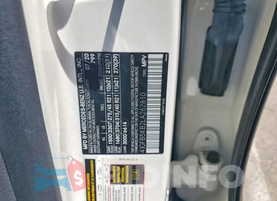 4JGFB5KB2LA262810 Photo# 13