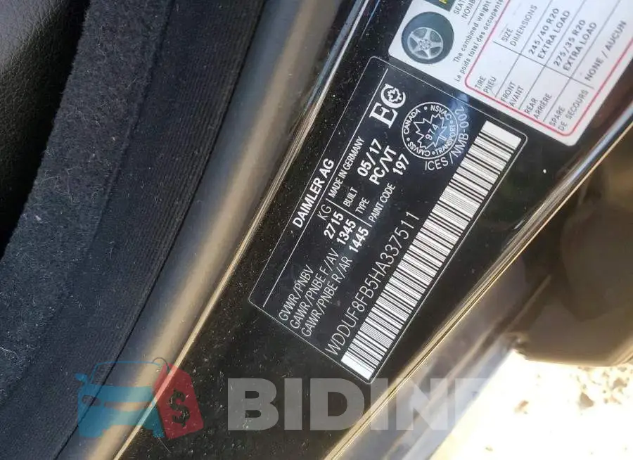 WDDUF8FB5HA337511 Photo# 12