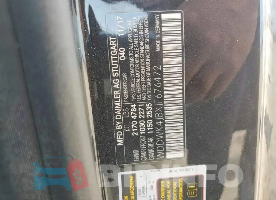 WDDWK4JBXJF676472 Photo# 13