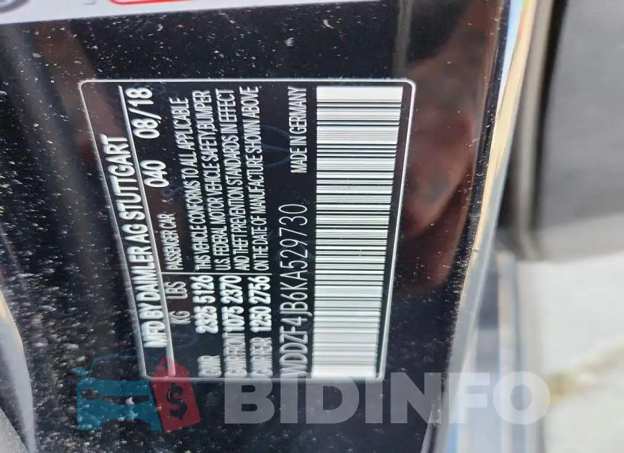 WDDZF4JB6KA529730 Photo# 12