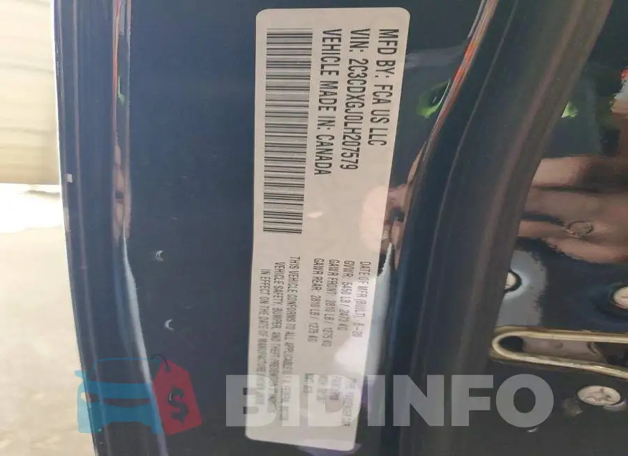 2C3CDXGJ0LH207579 Photo# 13
