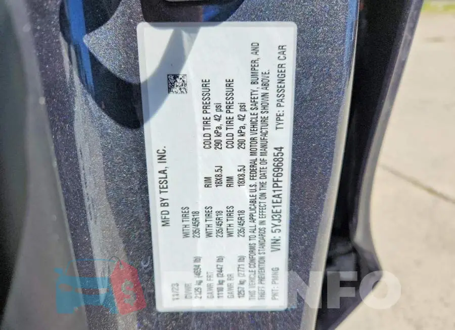 5YJ3E1EA1PF696854 Photo# 12