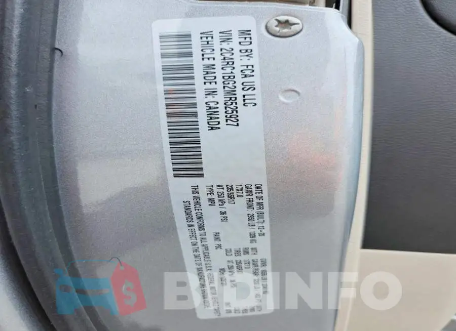 2C4RC1BG2MR525927 Photo# 14