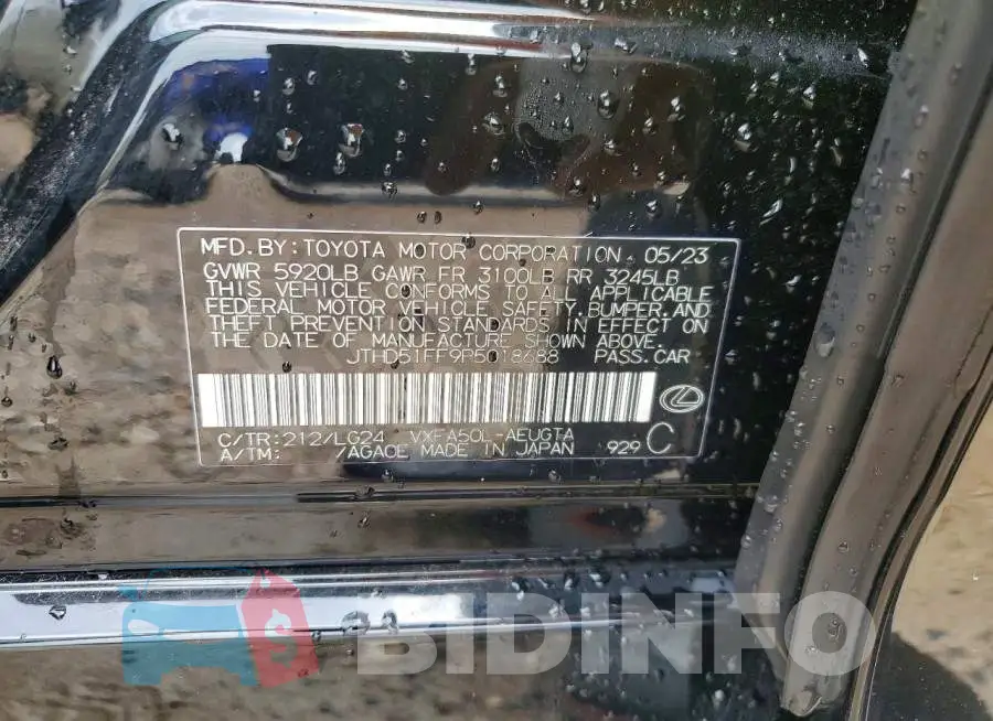 JTHD51FF9P5018688 Photo# 12
