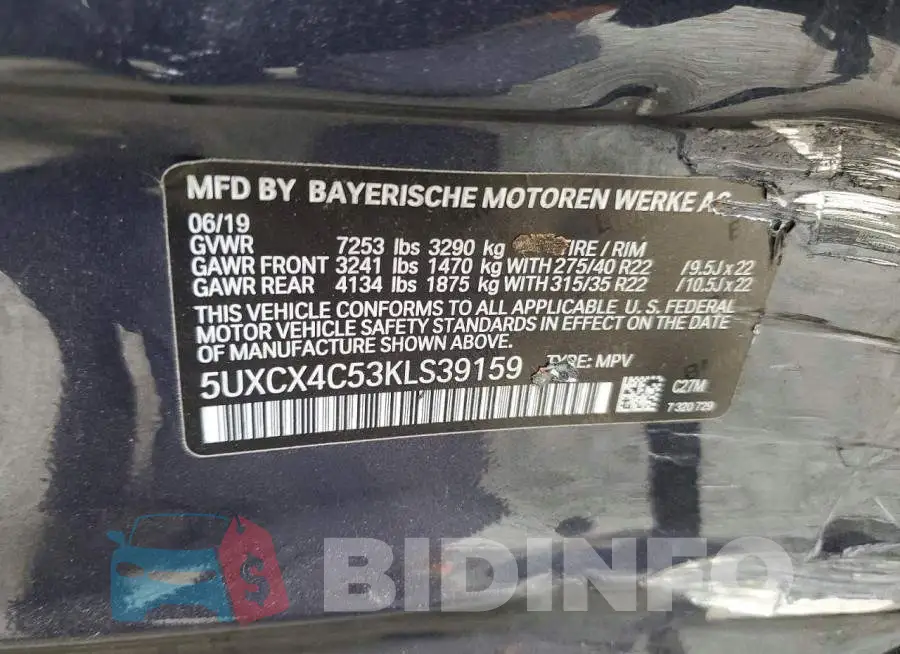 5UXCX4C53KLS39159 Photo# 13