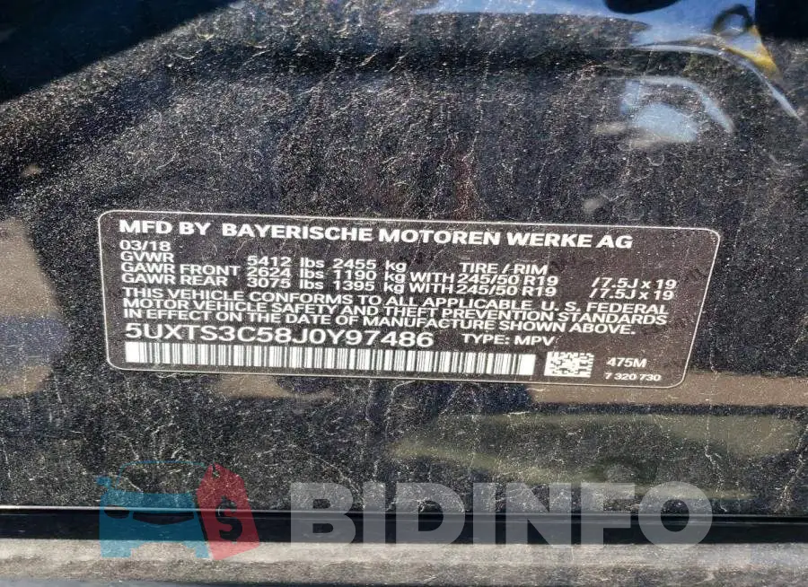 5UXTS3C58J0Y97486 Photo# 12