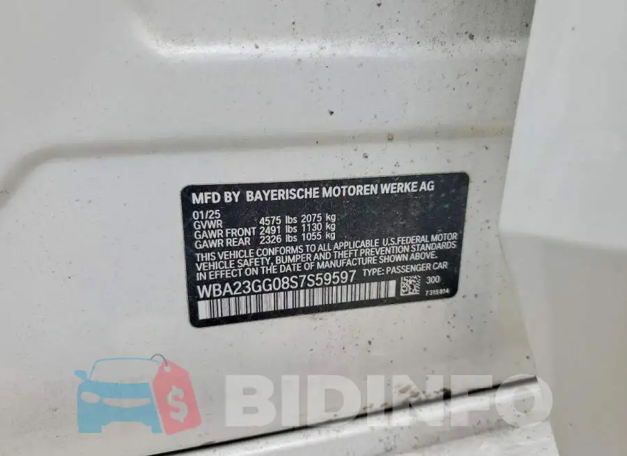 WBA23GG08S7S59597 Photo# 13