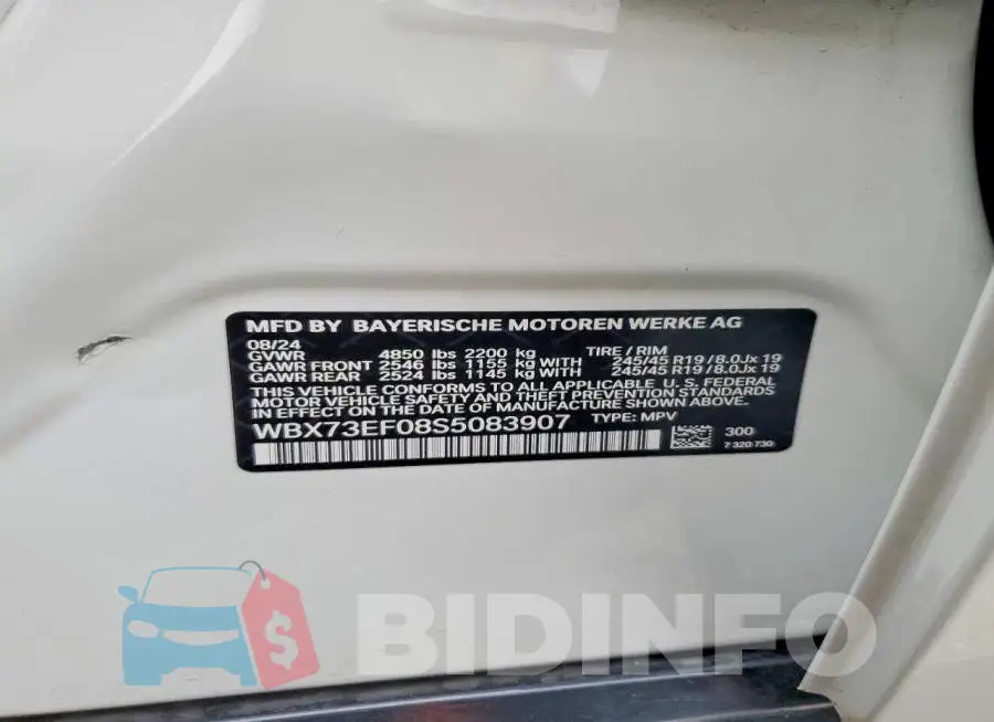 WBX73EF08S5083907 Photo# 14