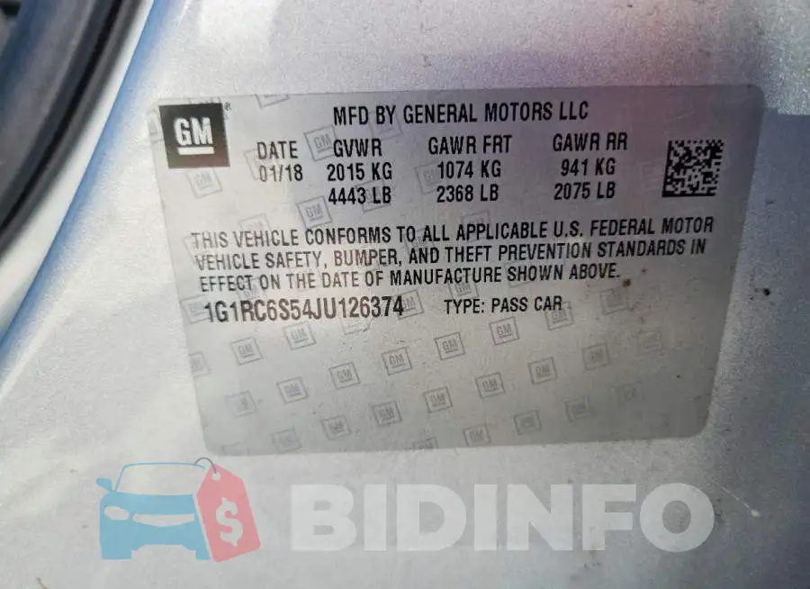 1G1RC6S54JU126374 Photo# 12