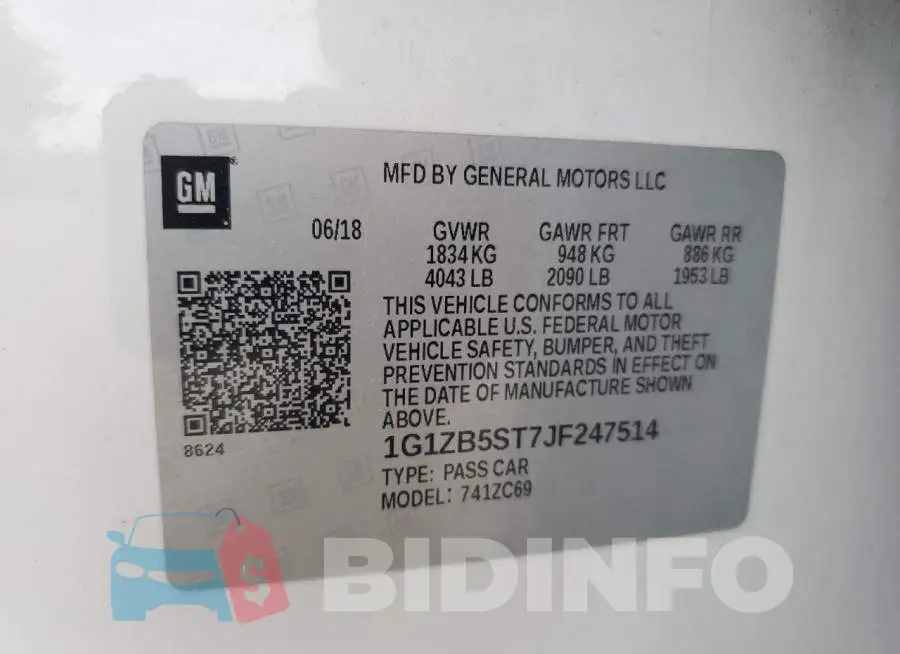 1G1ZB5ST7JF247514 Photo# 12