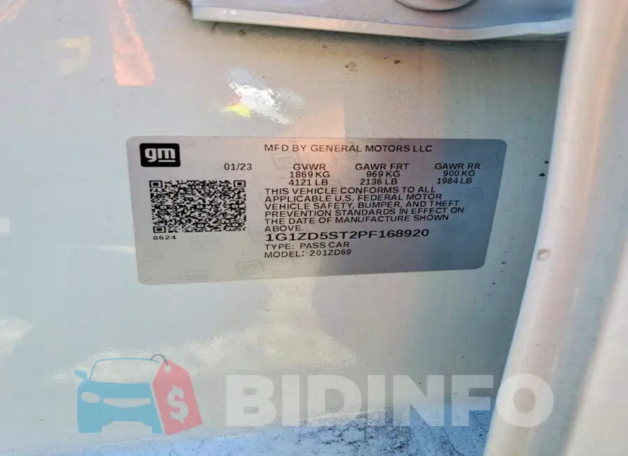 1G1ZD5ST2PF168920 Photo# 12