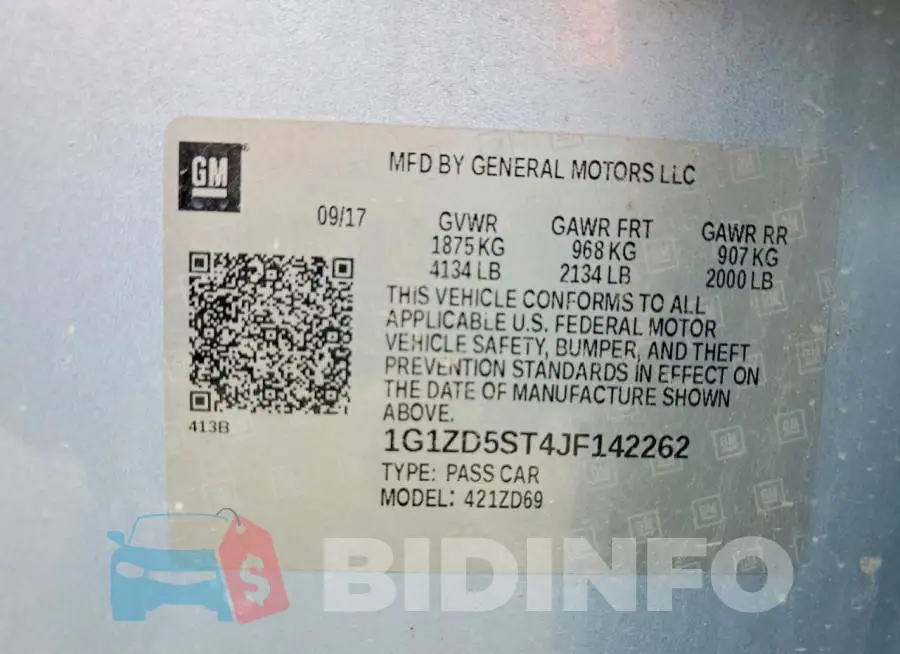 1G1ZD5ST4JF142262 Photo# 12