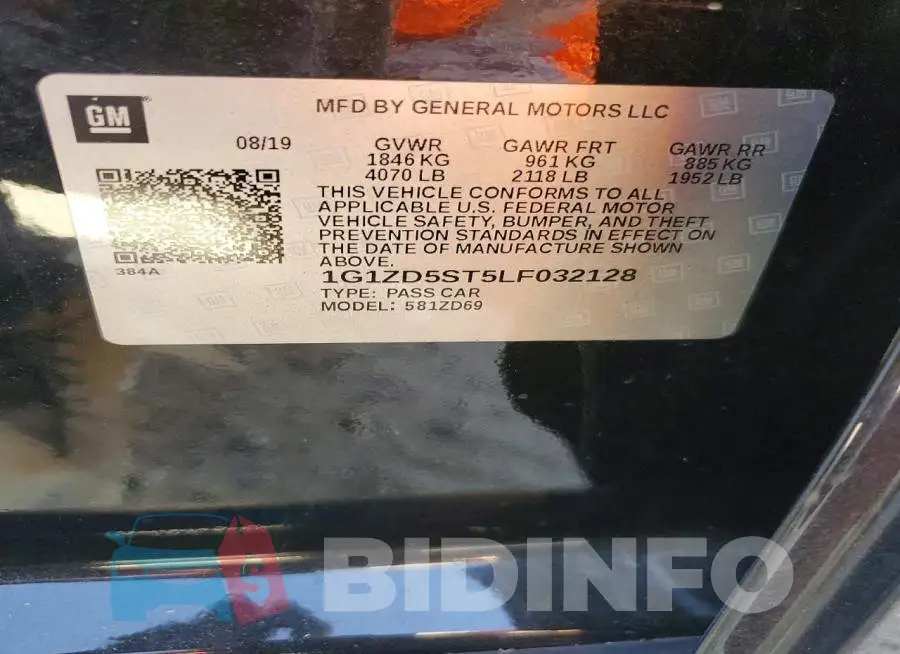 1G1ZD5ST5LF032128 Photo# 13