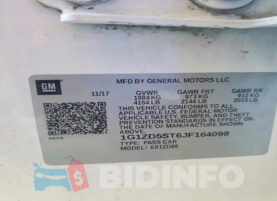 1G1ZD5ST6JF164098 Photo# 12