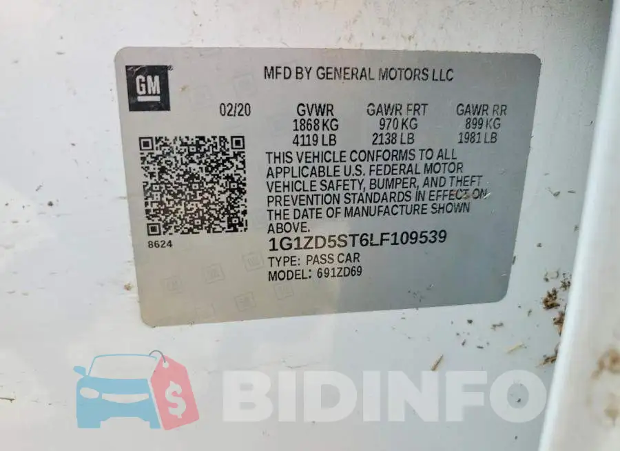 1G1ZD5ST6LF109539 Photo# 12