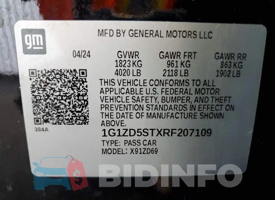 1G1ZD5STXRF207109 Photo# 12