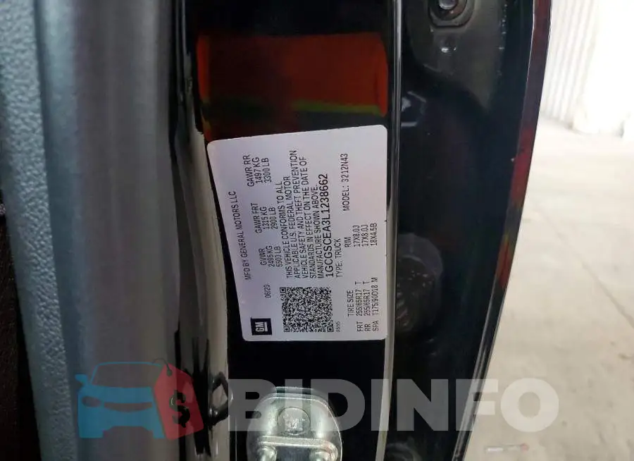 1GCGSCEA3L1238662 Photo# 12