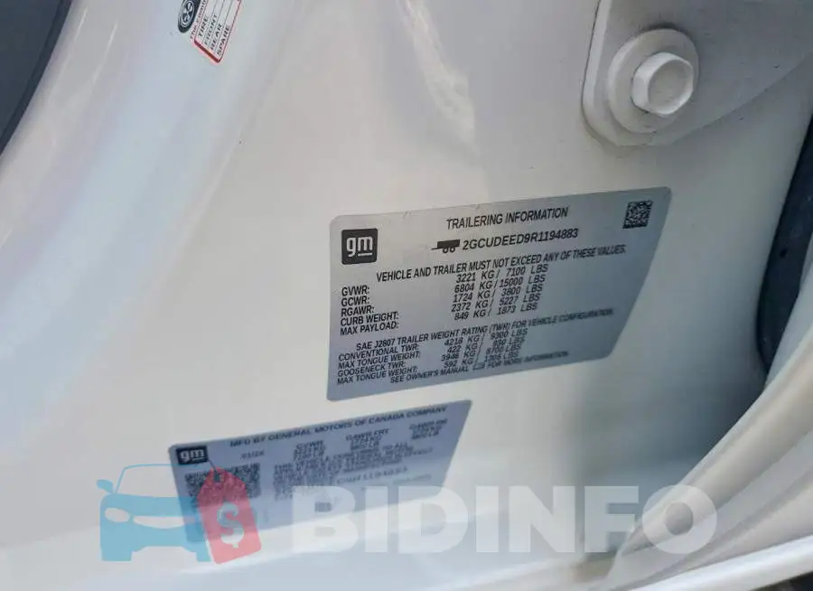 2GCUDEED9R1194883 Photo# 12