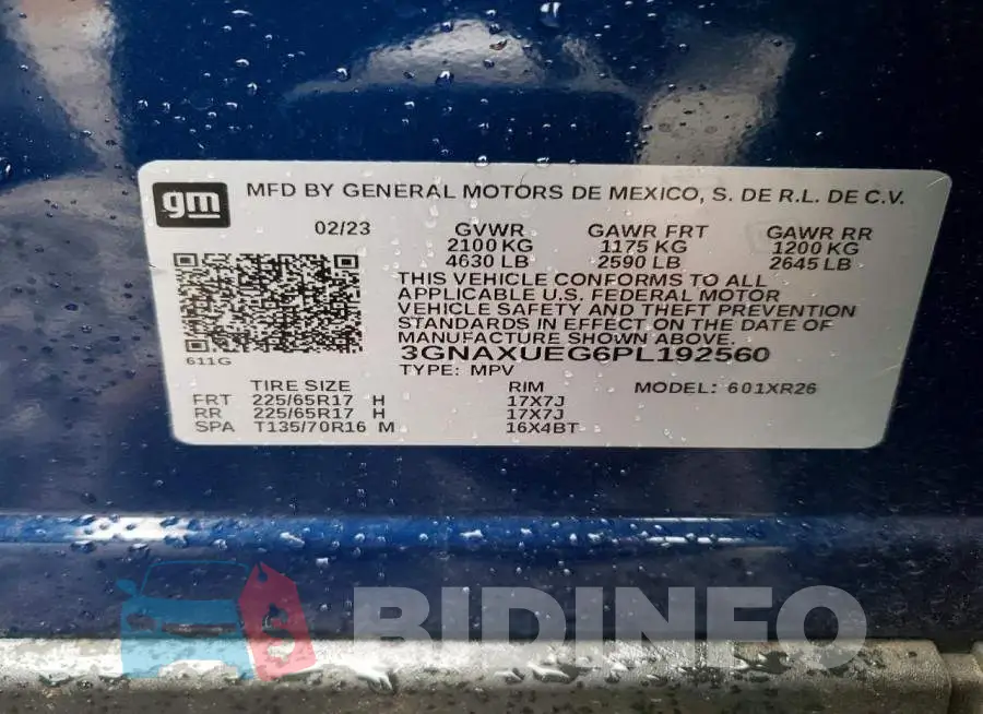 3GNAXUEG6PL192560 Photo# 13