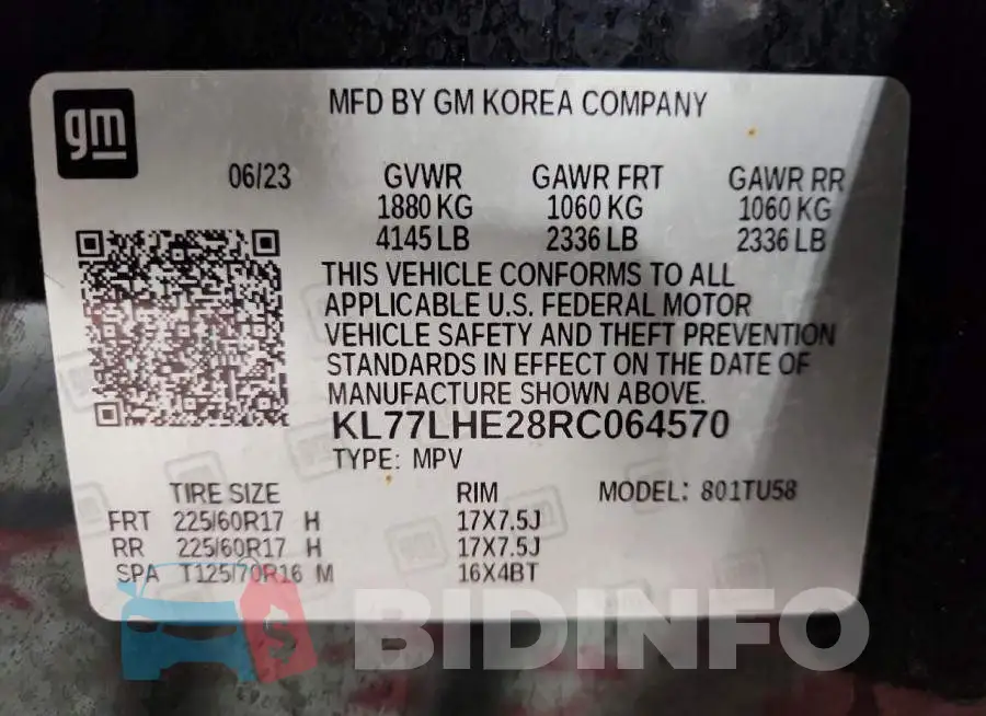 KL77LHE28RC064570 Photo# 13