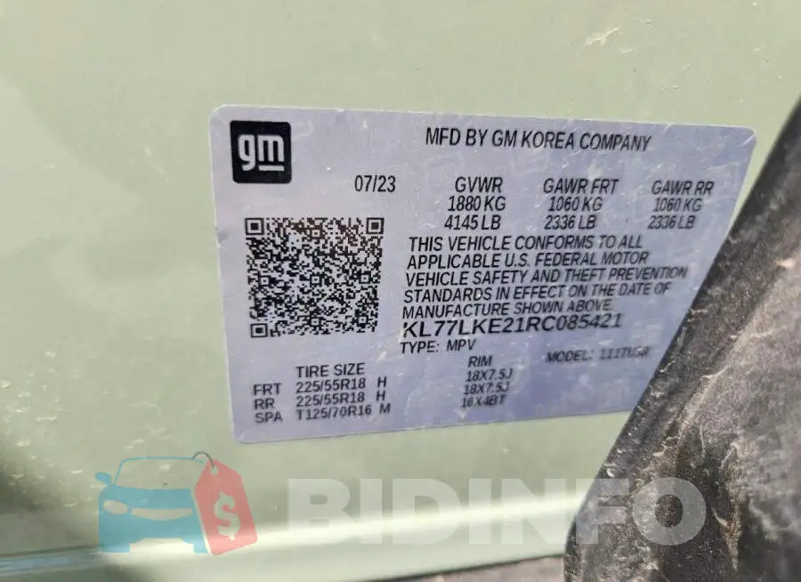 KL77LKE21RC085421 Photo# 13