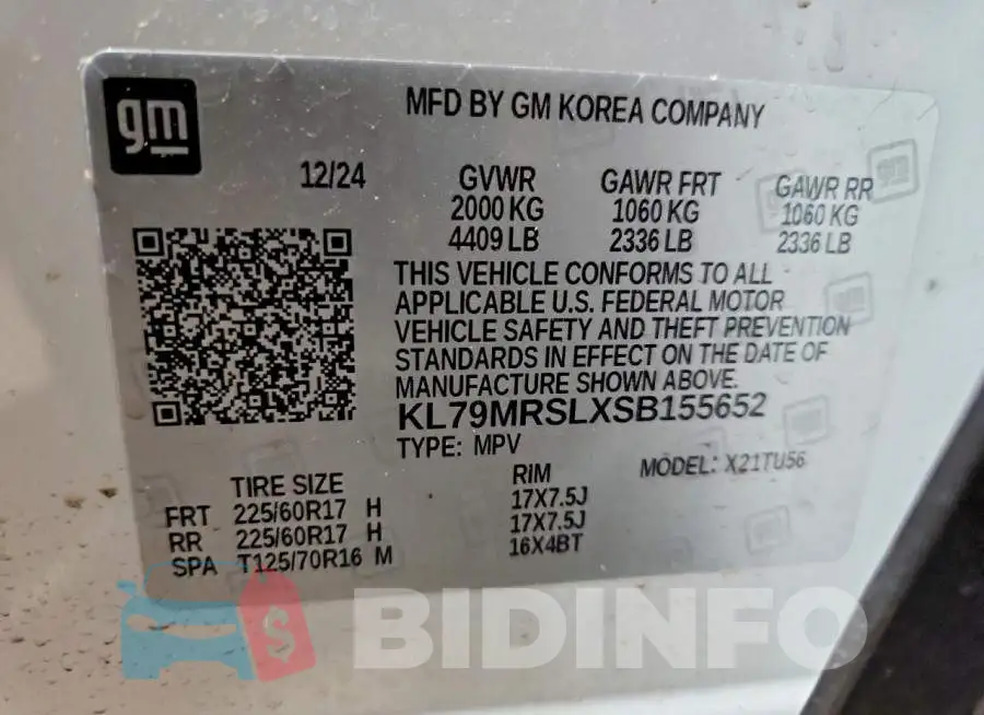 KL79MRSLXSB155652 Photo# 12