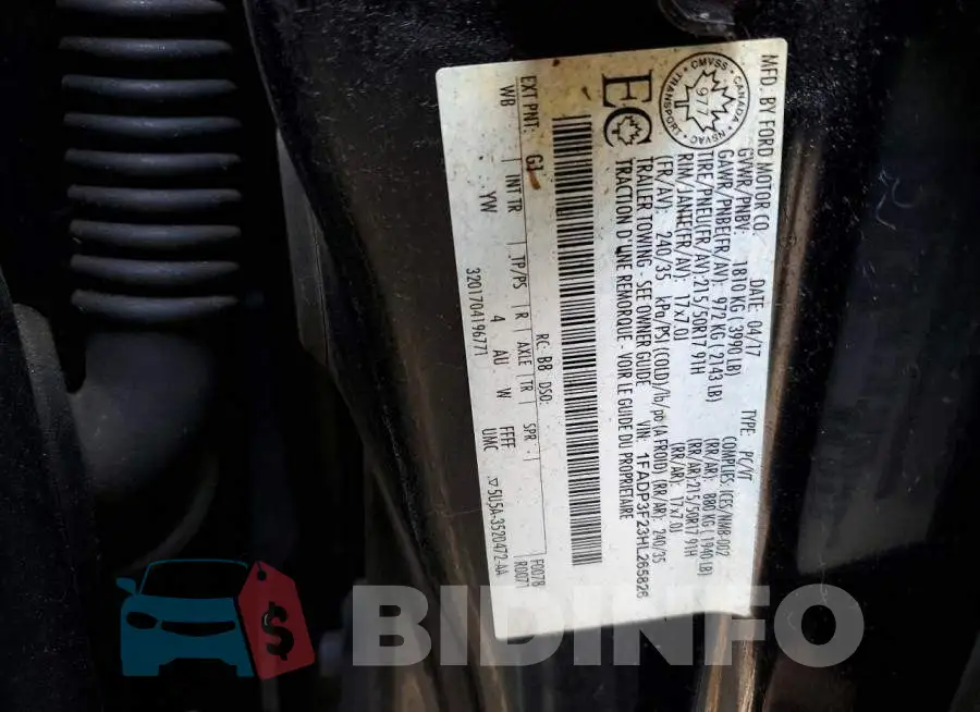 1FADP3F23HL265826 Photo# 13