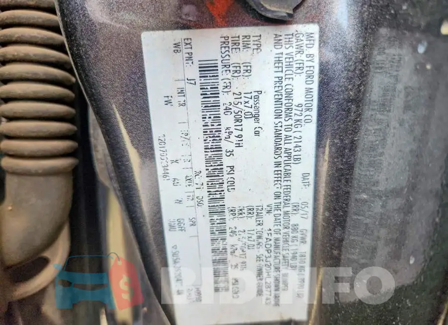 1FADP3J20HL287743 Photo# 13