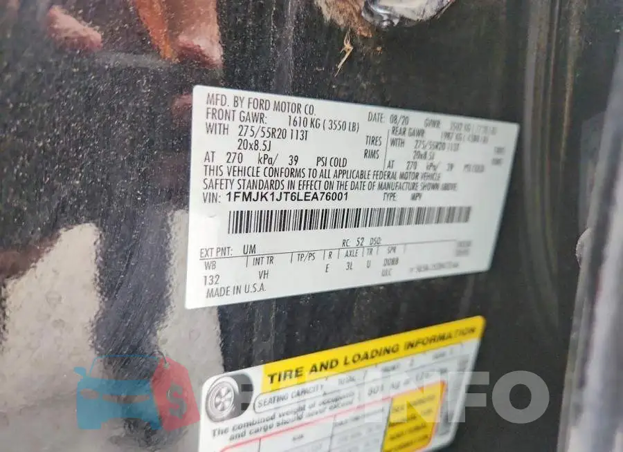 1FMJK1JT6LEA76001 Photo# 12