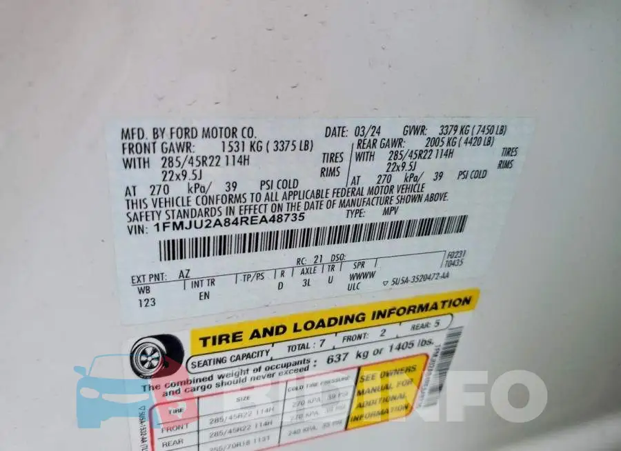 1FMJU2A84REA48735 Photo# 13