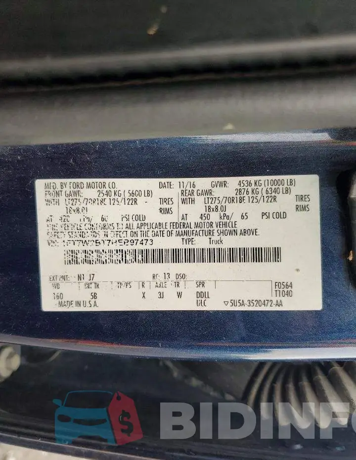 1FT7W2BT7HEB97473 Photo# 13