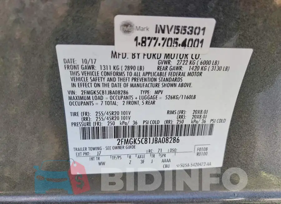 2FMGK5C81JBA08286 Photo# 13