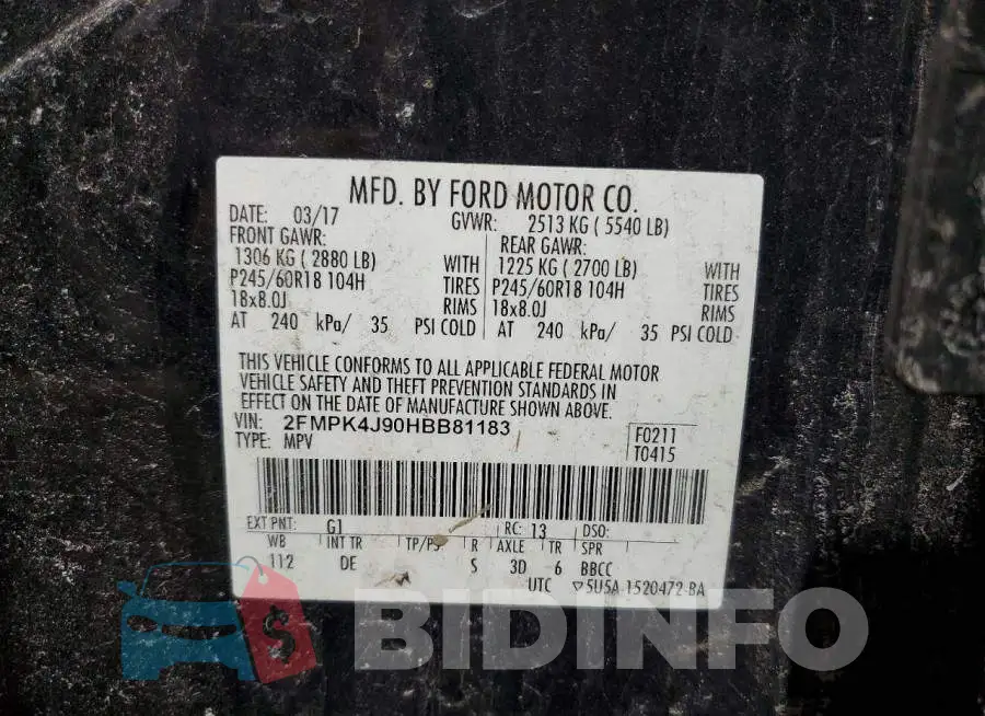 2FMPK4J90HBB81183 Photo# 13