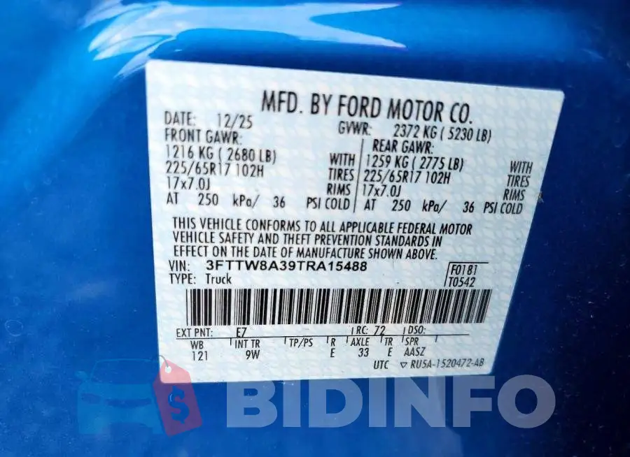 3FTTW8A39TRA15488 Photo# 12