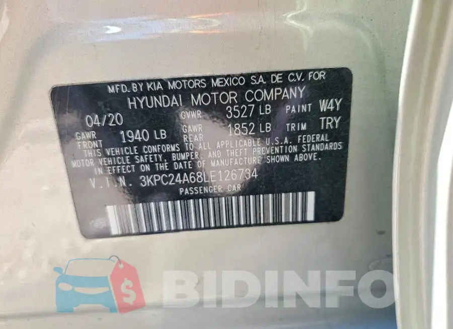 3KPC24A68LE126734 Photo# 12