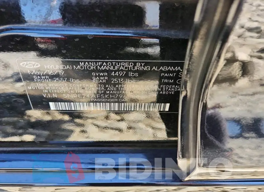 5NPE24AF5KH796888 Photo# 12