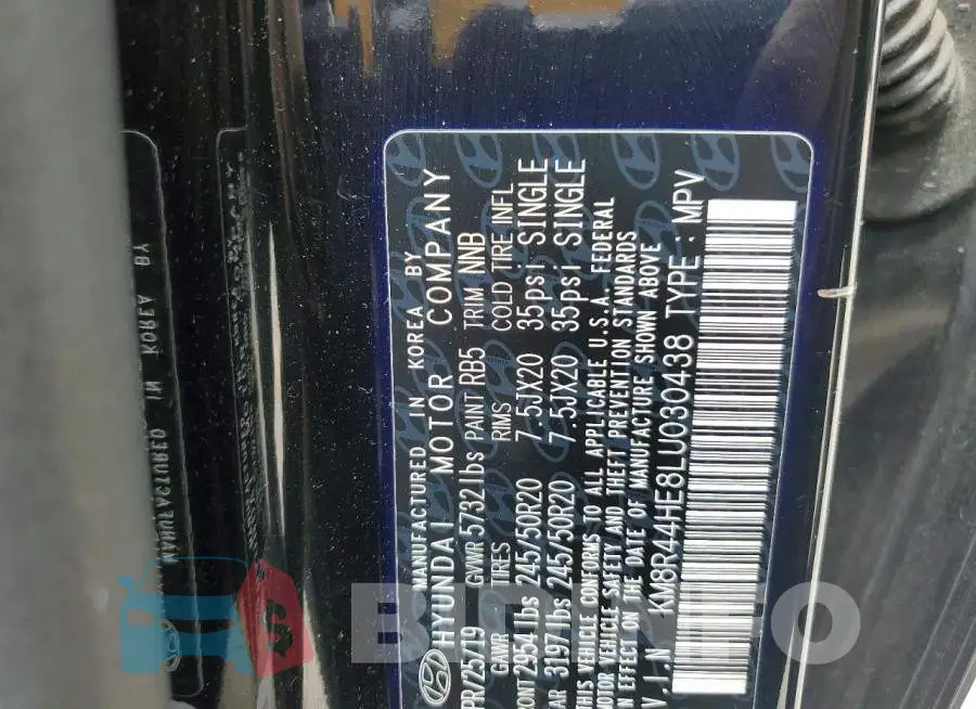 KM8R44HE8LU030438 Photo# 13